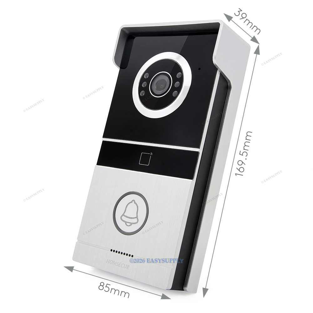 Camera With Monitor Plus Electric Lock Video Intercom System Door Unlock Monitor